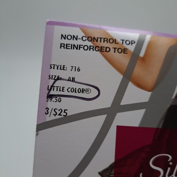 Hanes Silk Reflections Silky Sheer Pantyhose Non-Control Top AB Tan - Picture 3 of 12